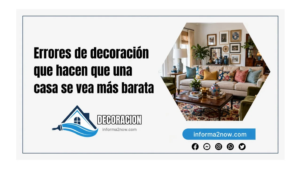 Errores de decoración que hacen que una casa se vea más barata