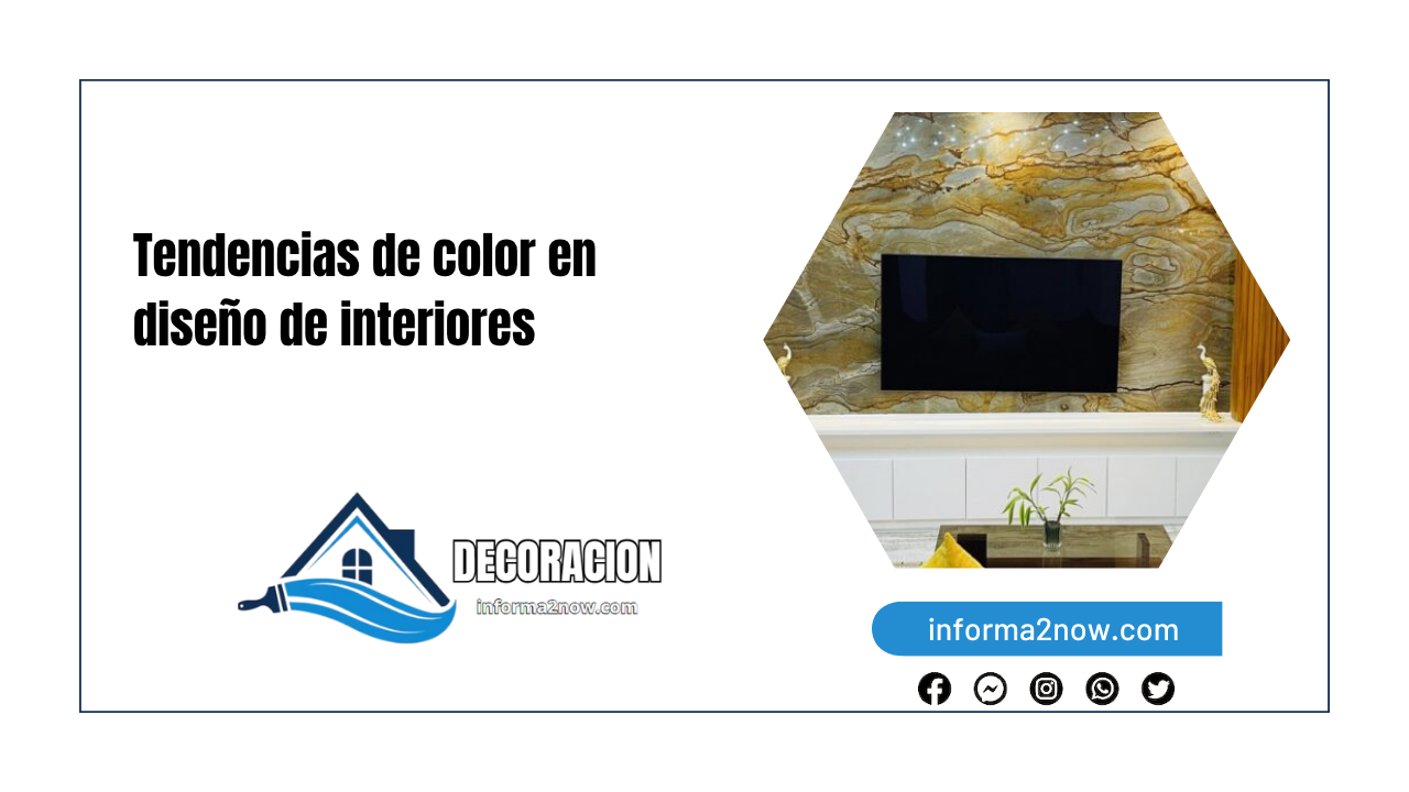 Tendencias de color en diseño de interiores