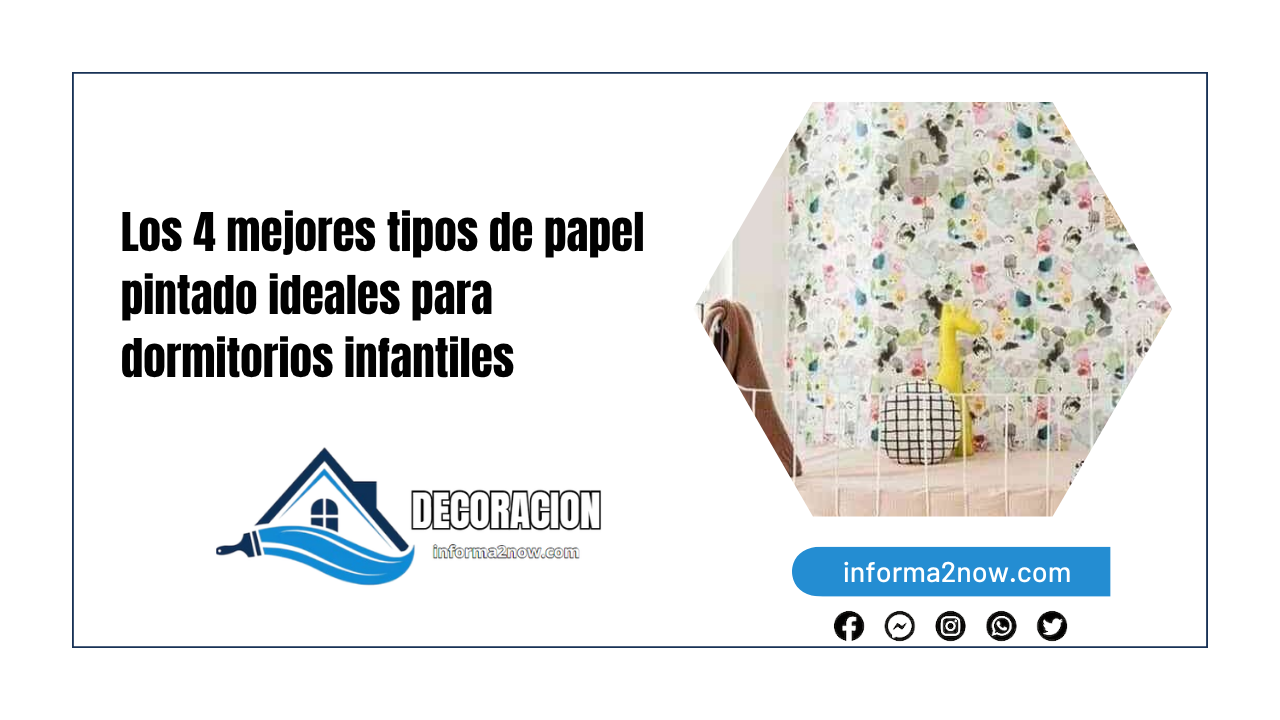 Los 4 mejores tipos de papel pintado ideales para dormitorios infantiles
