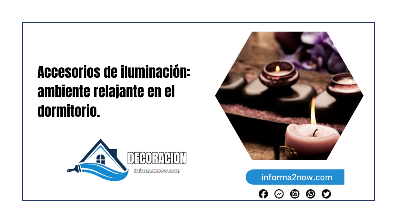 Accesorios de iluminación: ambiente relajante en el dormitorio.