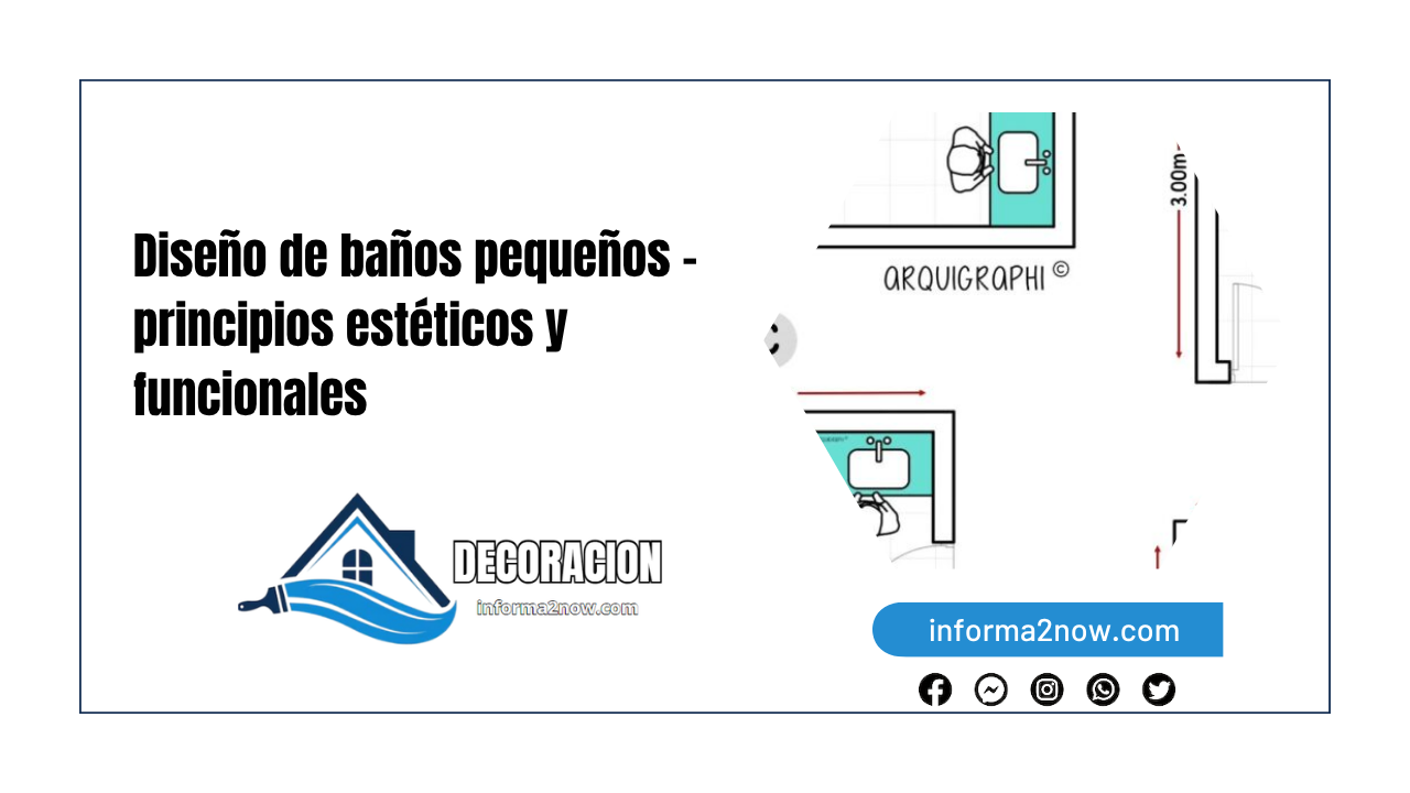 Diseño de baños pequeños – principios estéticos y funcionales