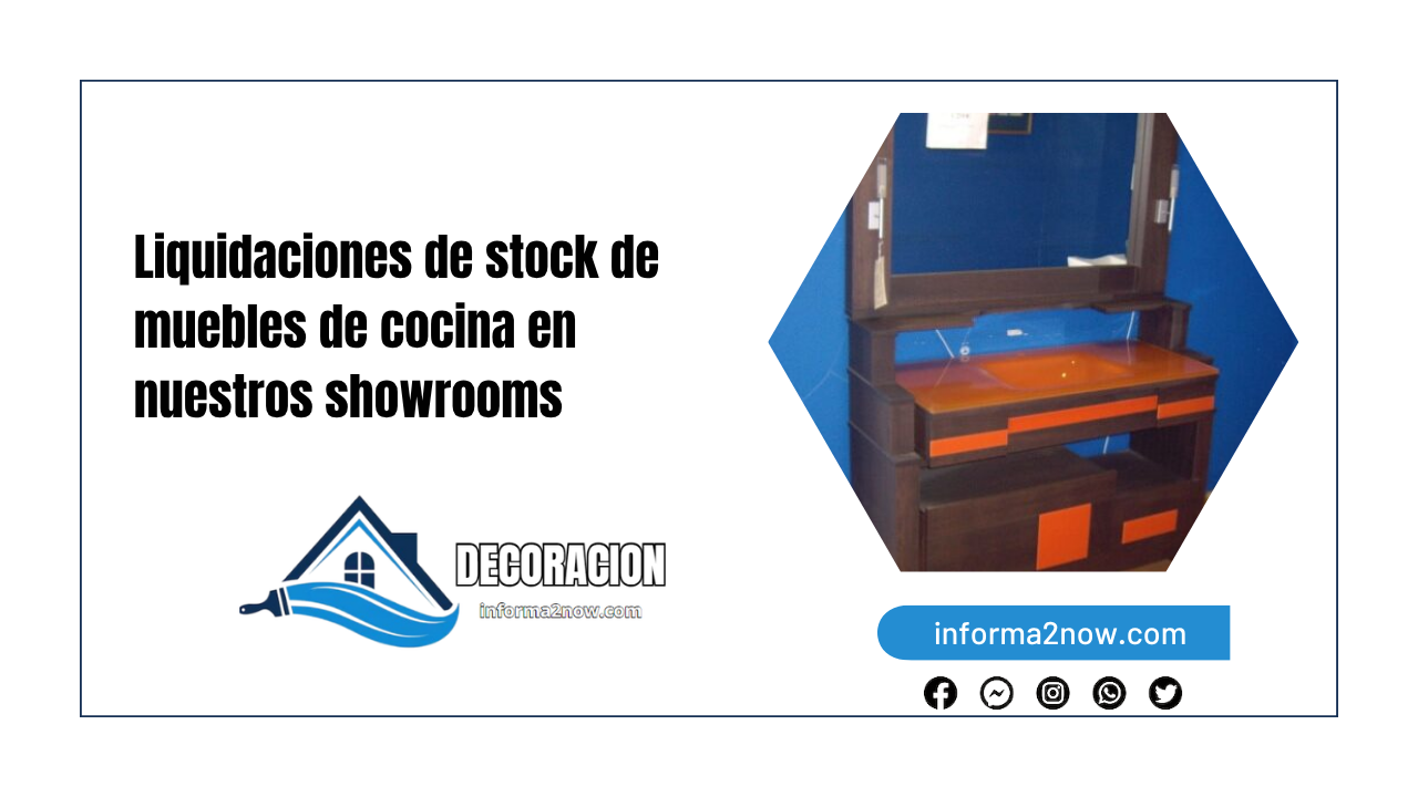 Liquidaciones de stock de muebles de cocina en nuestros showrooms