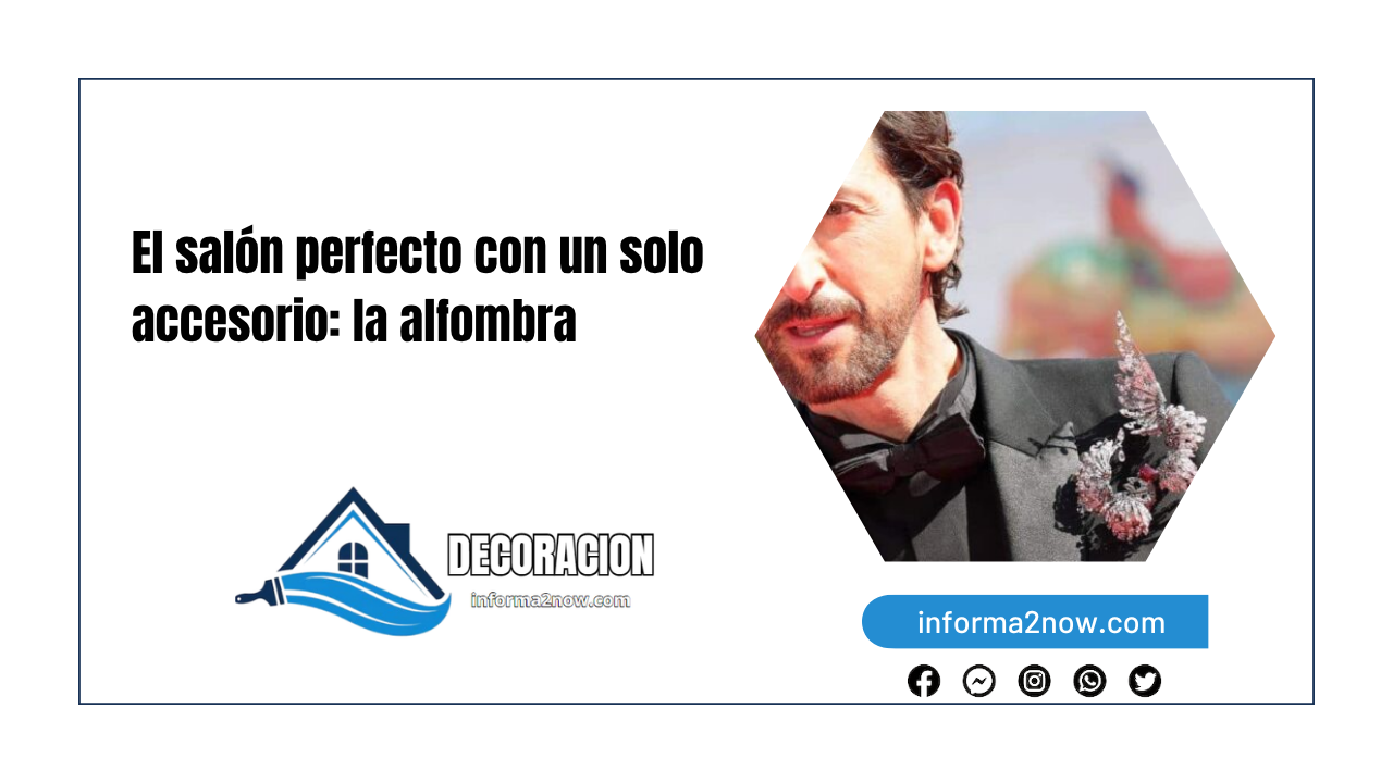 El salón perfecto con un solo accesorio: la alfombra