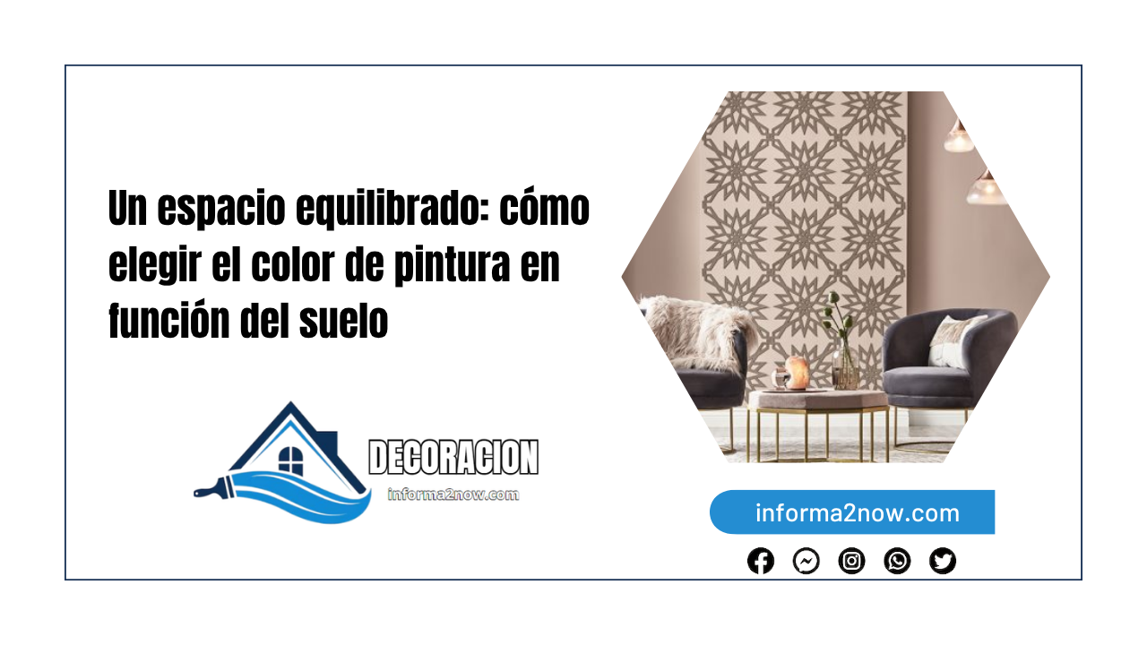 Un espacio equilibrado: cómo elegir el color de pintura en función del suelo