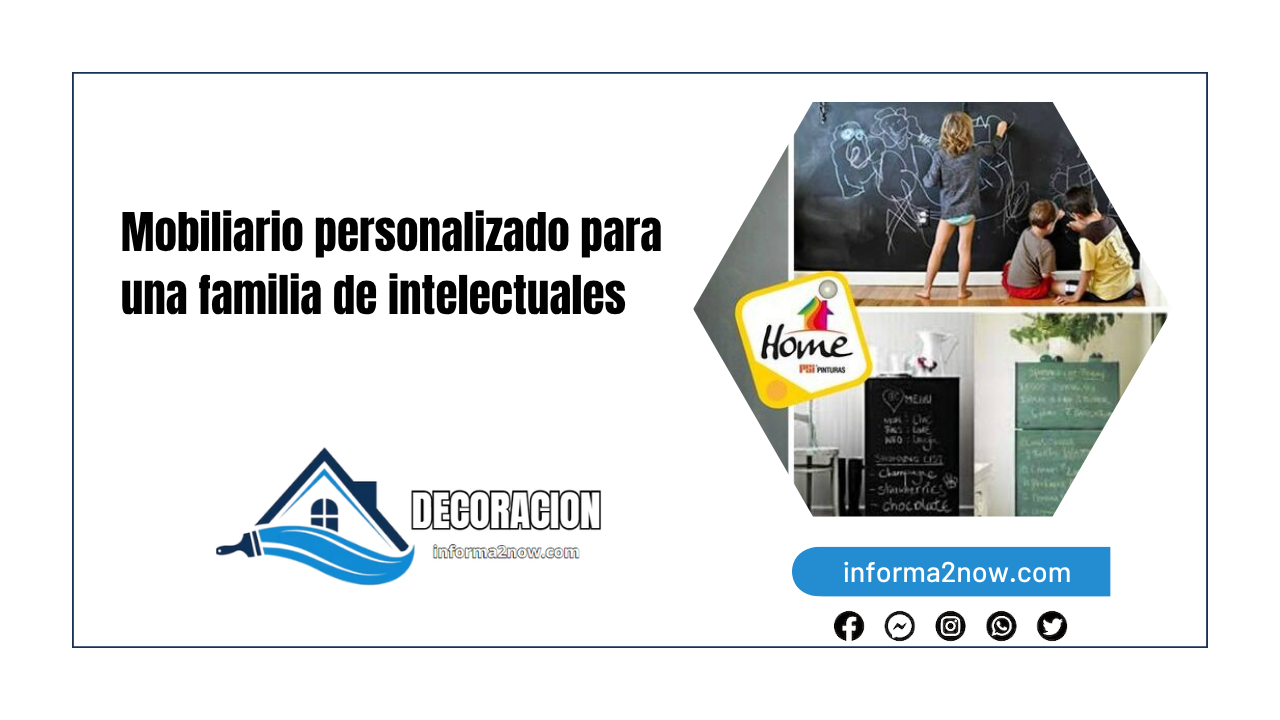 Mobiliario personalizado para una familia de intelectuales
